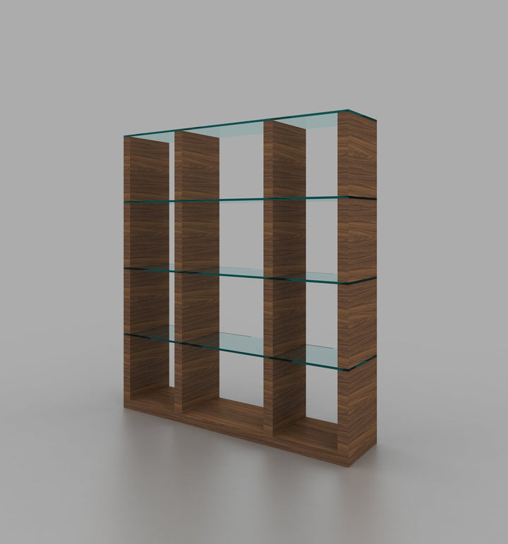 Aqua 4 Glass Shelves Wallunit - Jennifer Furniture