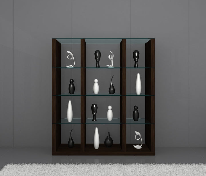 Aqua 4 Glass Shelves Wallunit - Jennifer Furniture