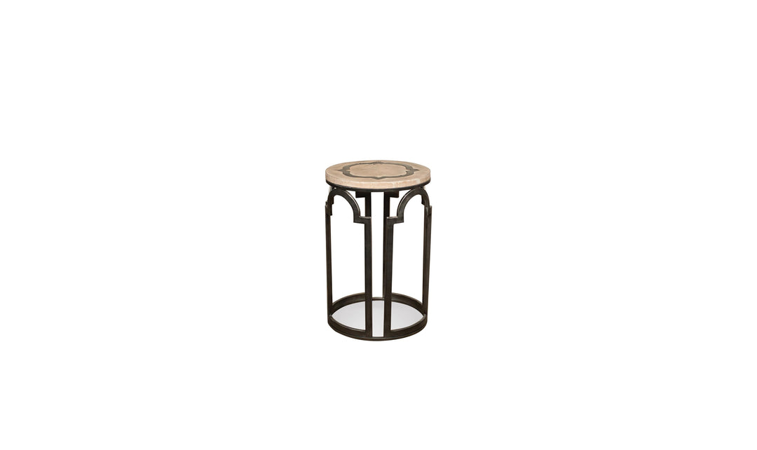 Estelle Round Chairside Table-End Tables-Jennifer Furniture