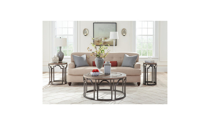 Estelle Round Chairside Table-End Tables-Jennifer Furniture