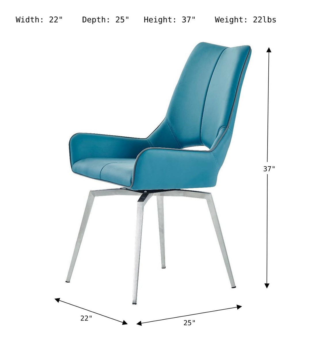 Ganix Dining Chair-Dining Side Chairs-Jennifer Furniture