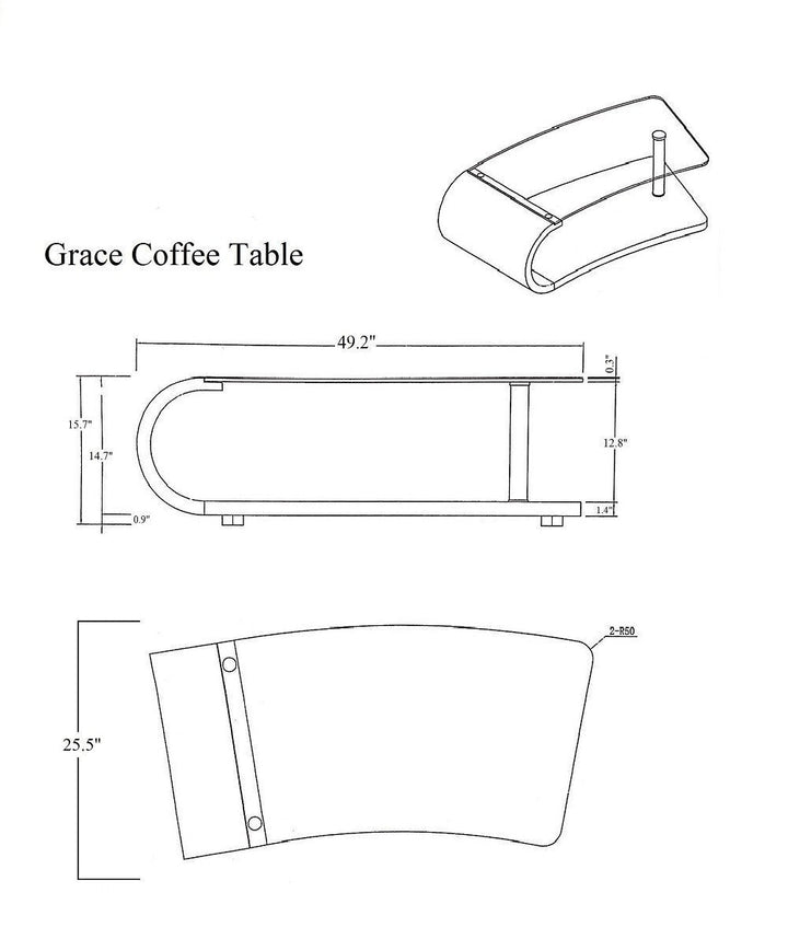 Grace Coffee Table-Coffee Tables-Jennifer Furniture