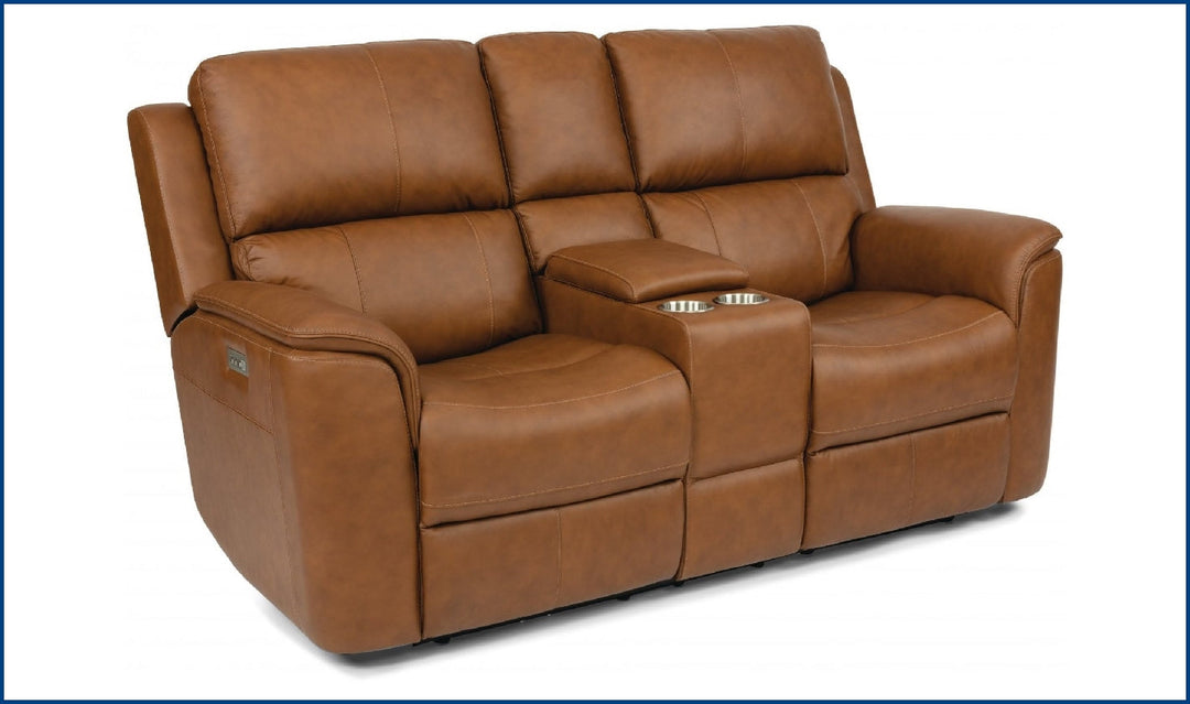 Henry Power Reclining and Headrests Loveseat-Loveseats-Jennifer Furniture