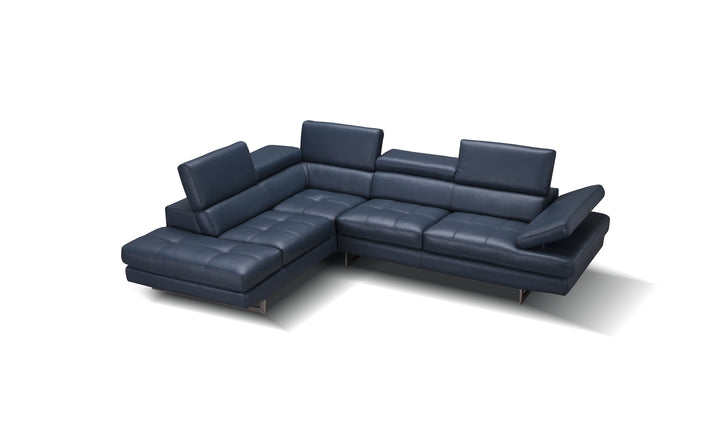 Buy Temps Calme Leather Sectional Sofa with Tufted Seat