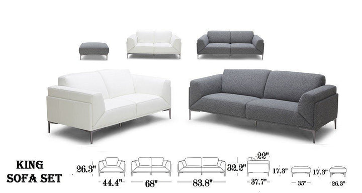 King Loveseat-Loveseats-Jennifer Furniture