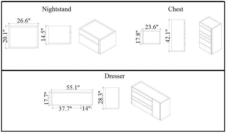 Lagos Dresser-Dressers-Jennifer Furniture