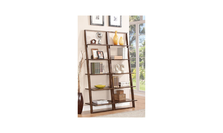 Lean Living Leaning Bookcase Five shelves-Bookcases-Jennifer Furniture