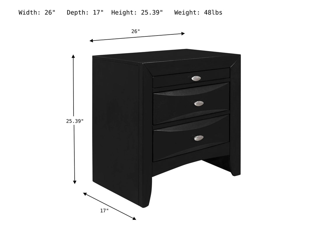 Linda Nightstand-Nightstands-Jennifer Furniture