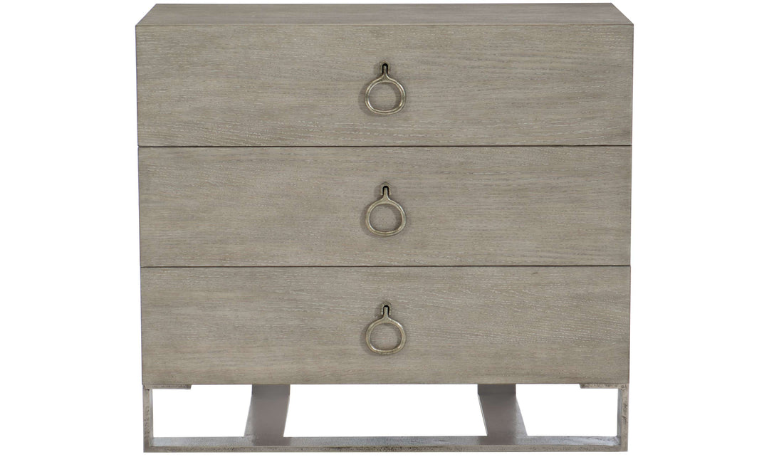 Linea 3-Drawers Nightstand-Nightstands-Jennifer Furniture