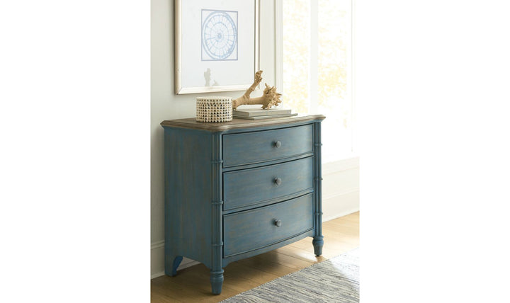 LITCHFIELD SUNDOWN ACCENT CHEST BLUE-Accent Tables-Jennifer Furniture