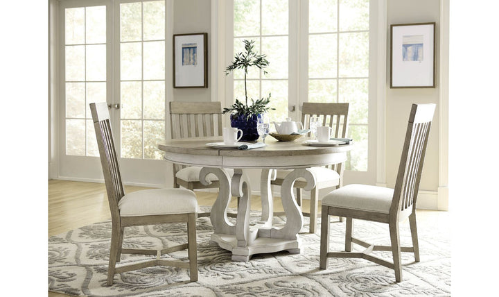 LITCHFIELD SUSSEX ROUND DINING TABLE COMPLETE-Dining Tables-Jennifer Furniture