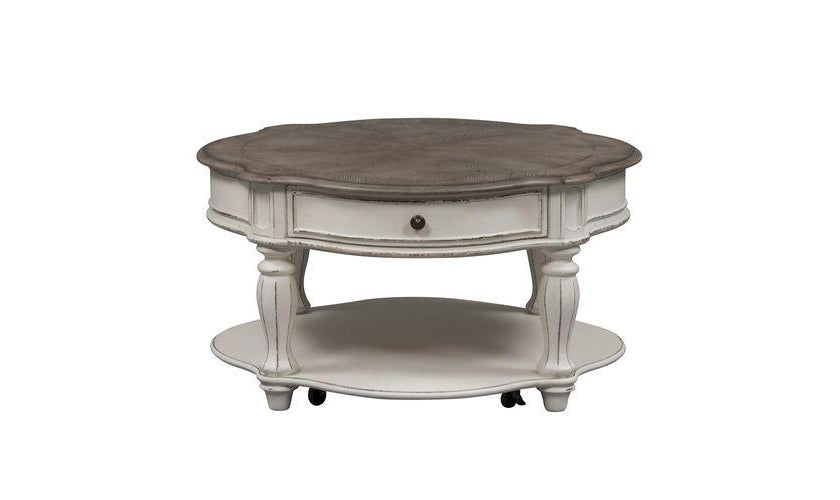 Magnolia Round Cocktail Table-Coffee Tables-Jennifer Furniture