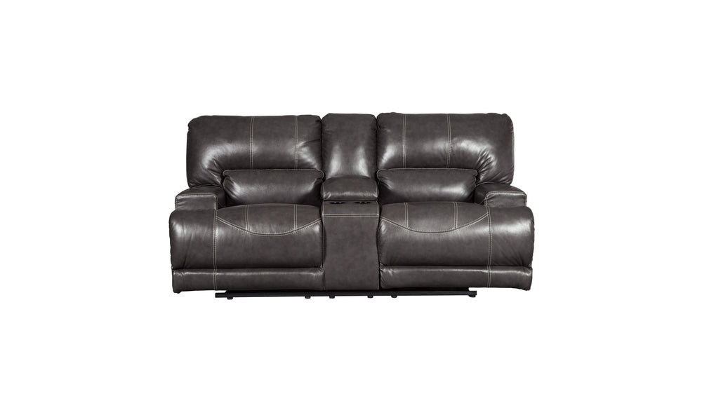 McCaskill Power Reclining Loveseat with Console-Loveseats-Jennifer Furniture