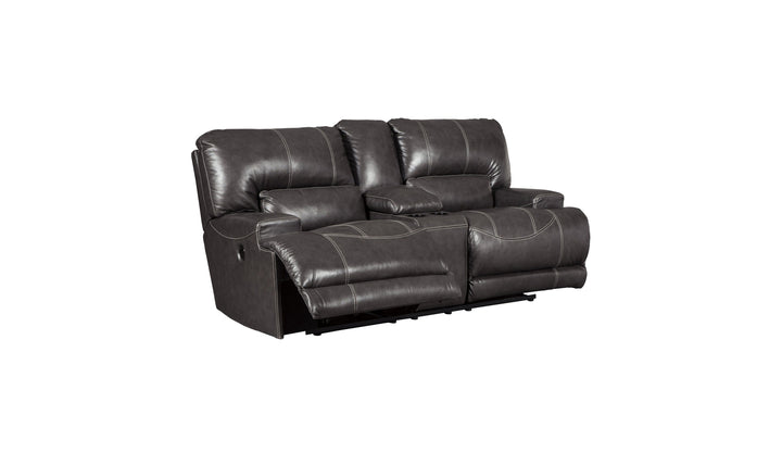 McCaskill Power Reclining Loveseat with Console-Loveseats-Jennifer Furniture