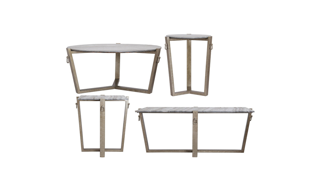 Mercedes Round End Table-End Tables-Jennifer Furniture