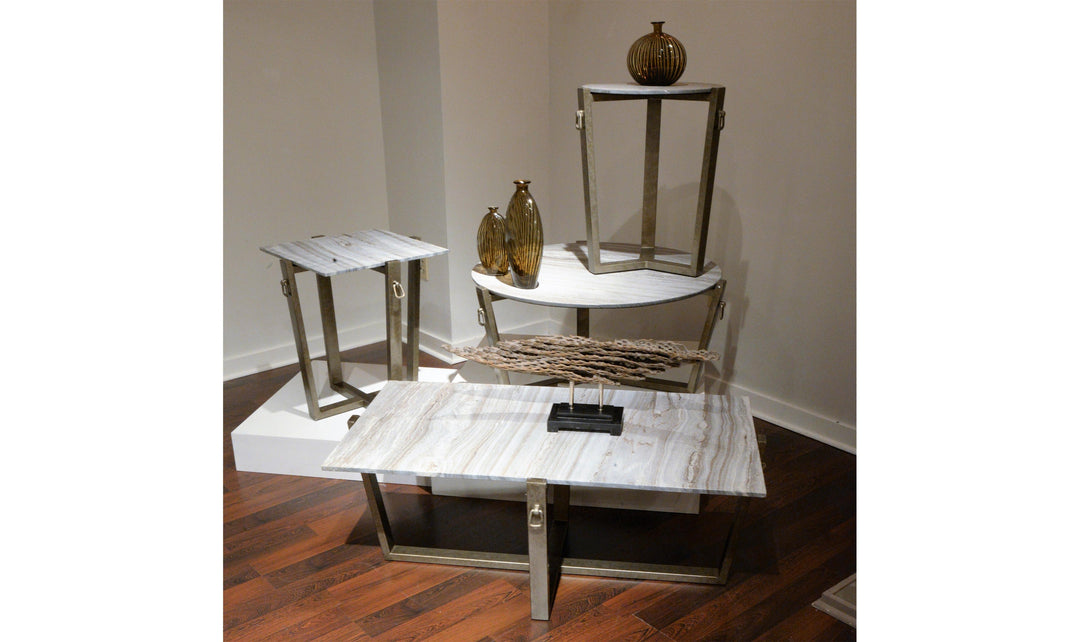 Mercedes Round End Table-End Tables-Jennifer Furniture