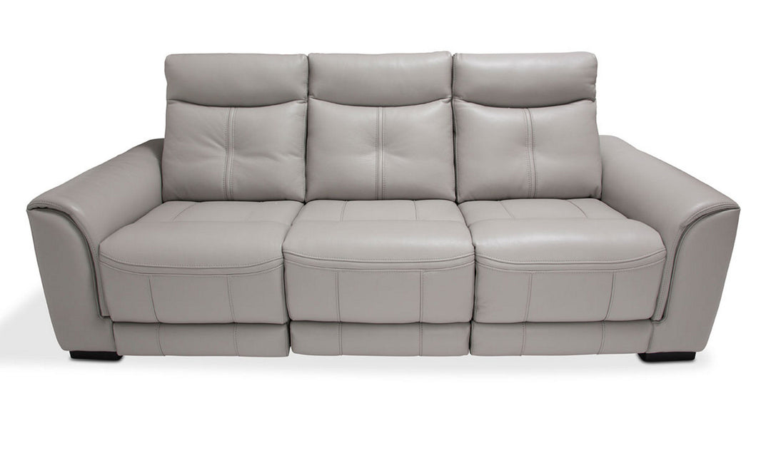 AICO Mia Bella Bentley 3-Seater Fabric Recliner Sofas in Espresso