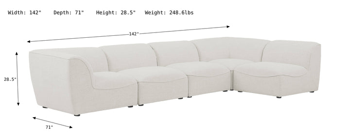 Miramar Modular Sectional Sofa-Sectional Sofas-Jennifer Furniture