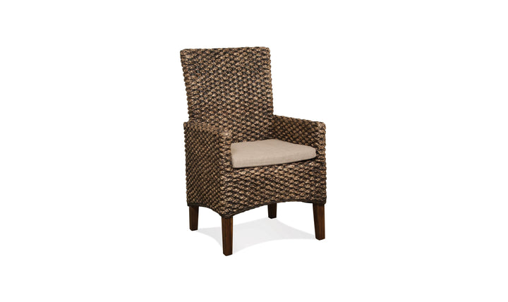 Mix-n-match Chairs Woven Arm Uph Chair 2in-Dining Arm Chairs-Jennifer Furniture