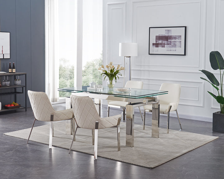 Moda Extendable Dining Table-Dining Tables-Jennifer Furniture