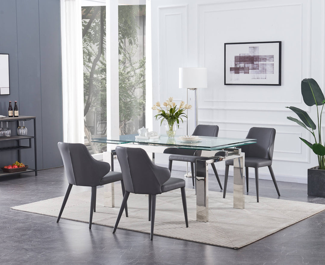 Moda Extendable Dining Table-Dining Tables-Jennifer Furniture