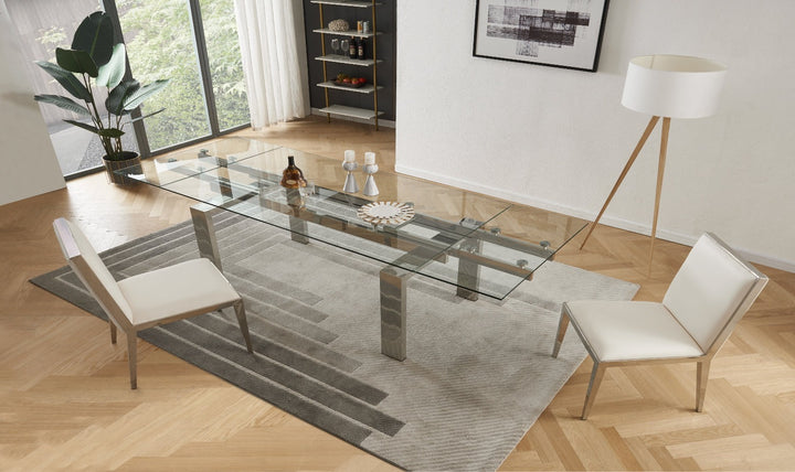 Moda Extendable Dining Table-Dining Tables-Jennifer Furniture