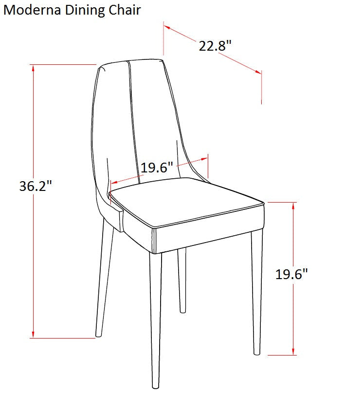 Moderna Dining Chair-Dining Side Chairs-Jennifer Furniture