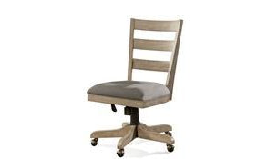 Perspectives Wood Back Uph Desk Chair-Desk Chairs-Jennifer Furniture