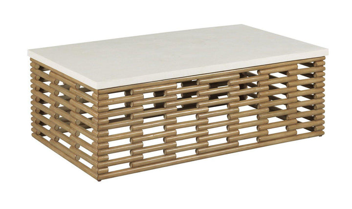 RATTAN COFFEE TABLE-Coffee Tables-Jennifer Furniture