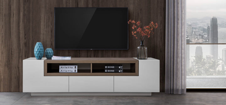 Serpentine TV Stand-Entertainment Centers & Tv Stands-Jennifer Furniture