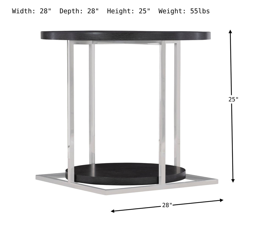 Silhouette Black Side Table-End Tables-Jennifer Furniture