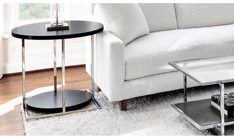 Silhouette Black Side Table-End Tables-Jennifer Furniture