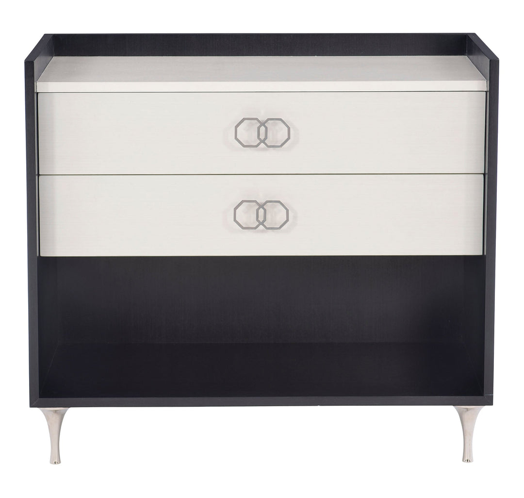 Silhouette Dual-Tone Nightstand-Nightstands-Jennifer Furniture