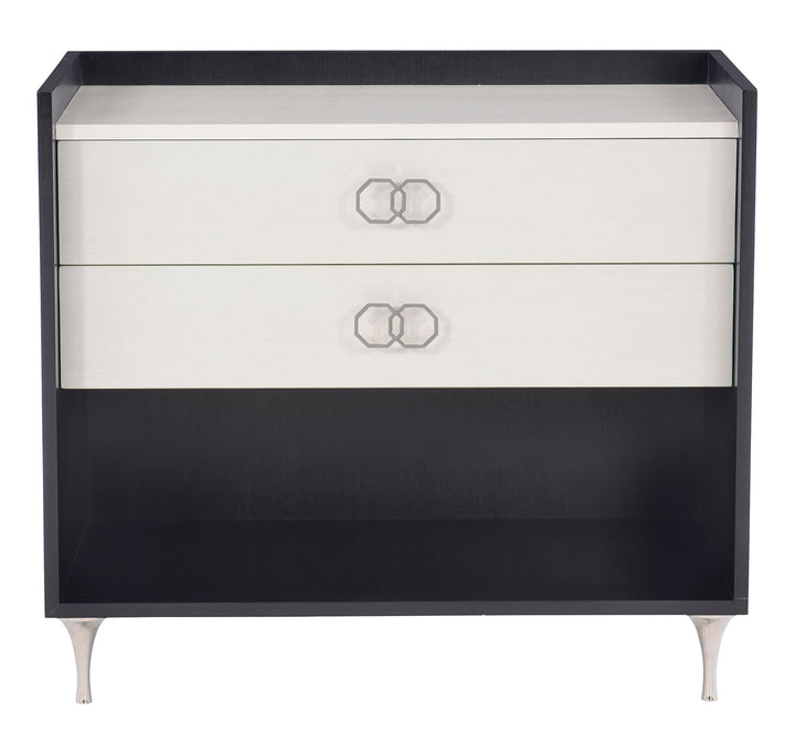 Silhouette Dual-Tone Nightstand-Nightstands-Jennifer Furniture