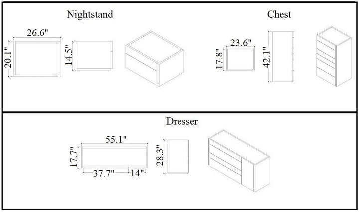 Sintra Dresser-Dressers-Jennifer Furniture