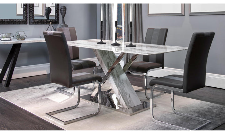 Sismic Dining Table-Dining Tables-Jennifer Furniture