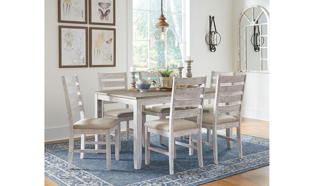 Skempton Dining Room Table and 6 Chairs (Set of 7)-Dining Sets-Jennifer Furniture