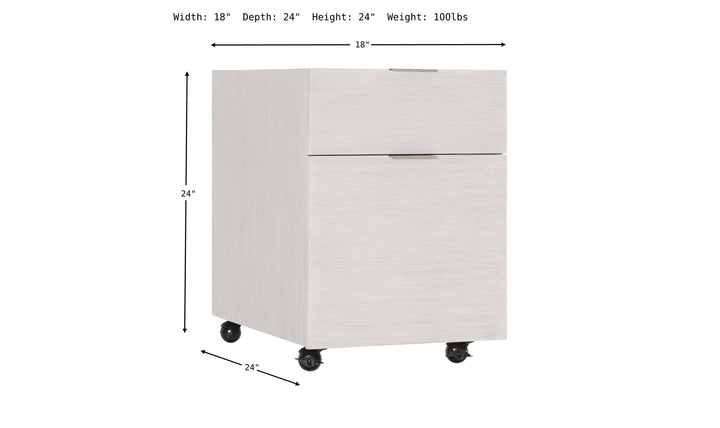 Solaria 2-Drawers File Cabinet-Cabinet-Jennifer Furniture