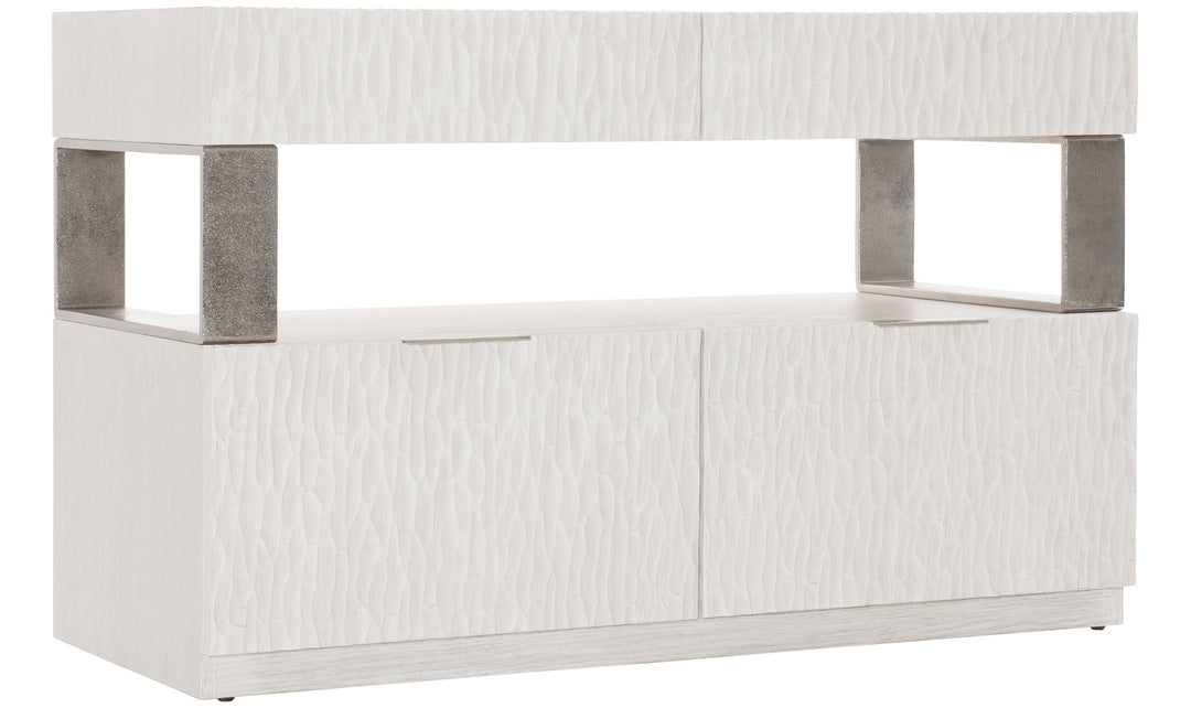 Solaria 4-Drawers File Credenza-Credenzas-Jennifer Furniture