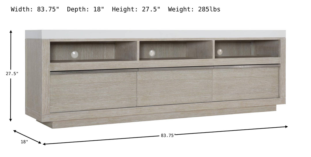 Solaria2 Entertainment Credenza-Credenzas-Jennifer Furniture