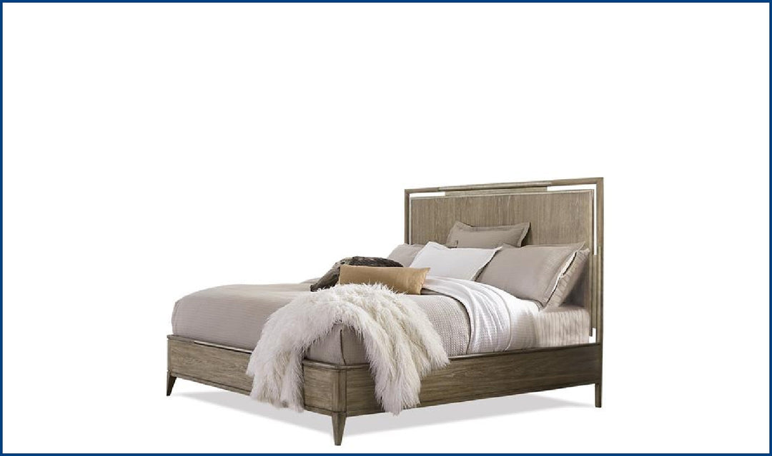 Sophie Natural King Panel Bed-Beds-Jennifer Furniture