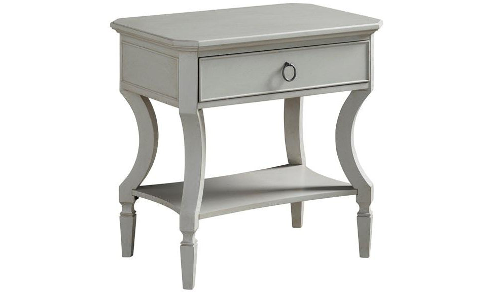 SUMMER HILL DRAW NIGHT TABLE - GREY-Nightstands-Jennifer Furniture