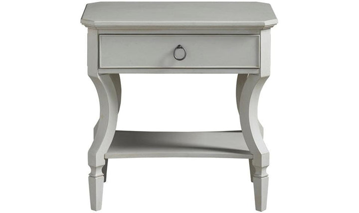 SUMMER HILL DRAW NIGHT TABLE - GREY-Nightstands-Jennifer Furniture