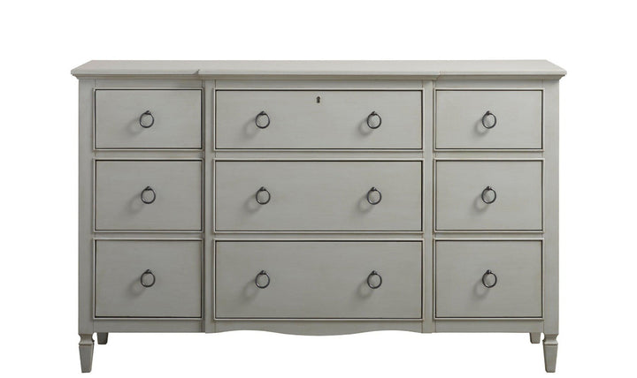 Summer Hill Nine Drawer Dresser - GREY-Dressers-Jennifer Furniture