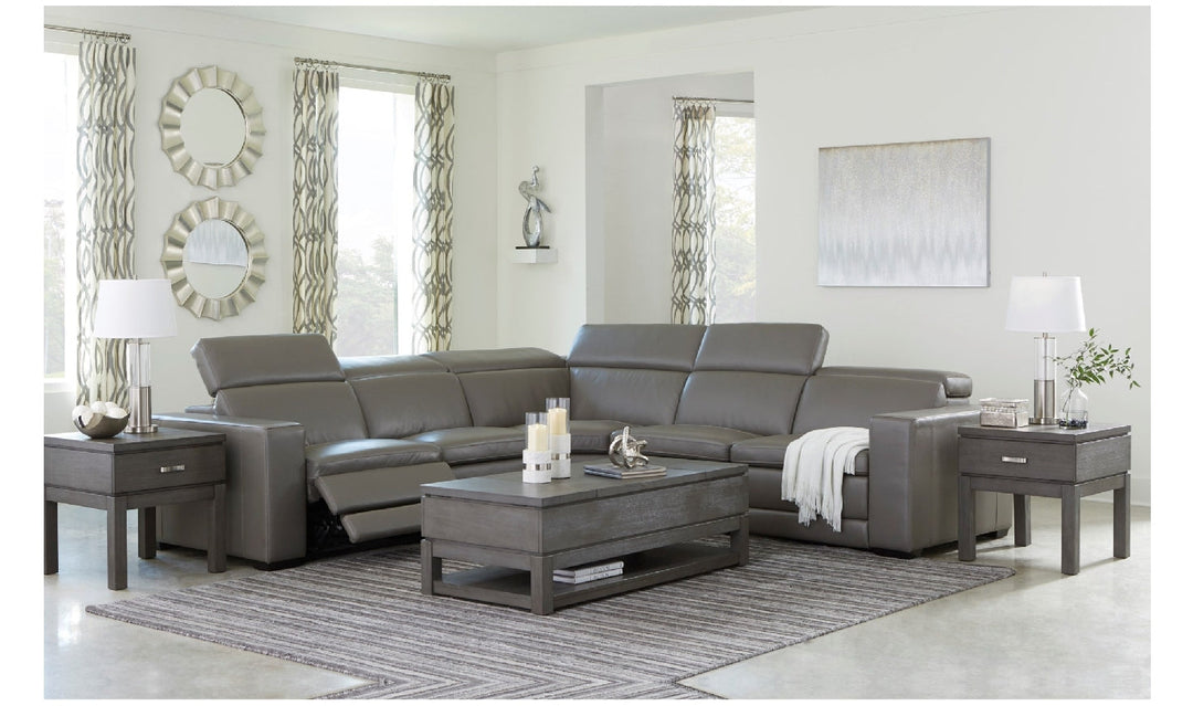 Texline Power Recliner Sectional-Sectional Sofas-Jennifer Furniture