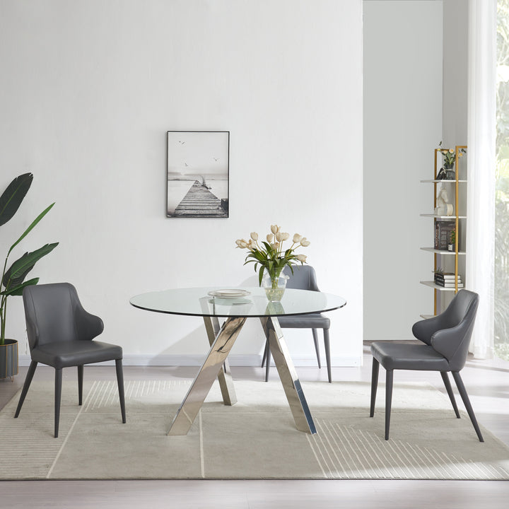 Tower Round Table-Dining Tables-Jennifer Furniture