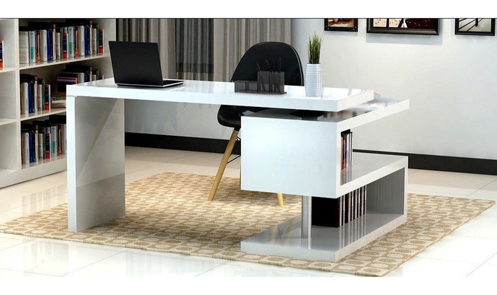 Tresse Office Desk-Office Desks-Jennifer Furniture