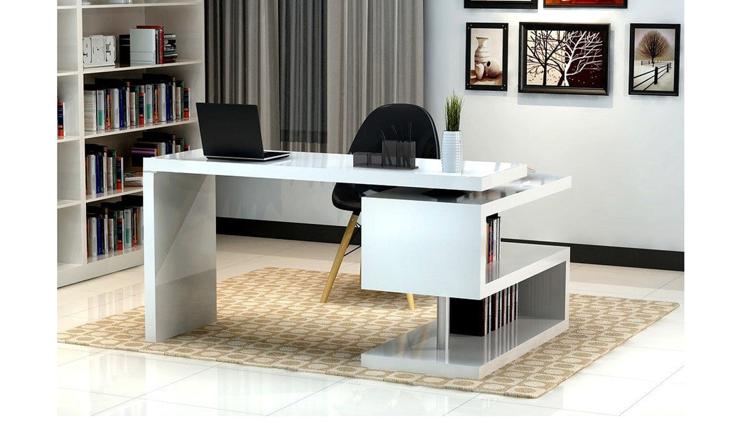 Tresse Office Desk-Office Desks-Jennifer Furniture