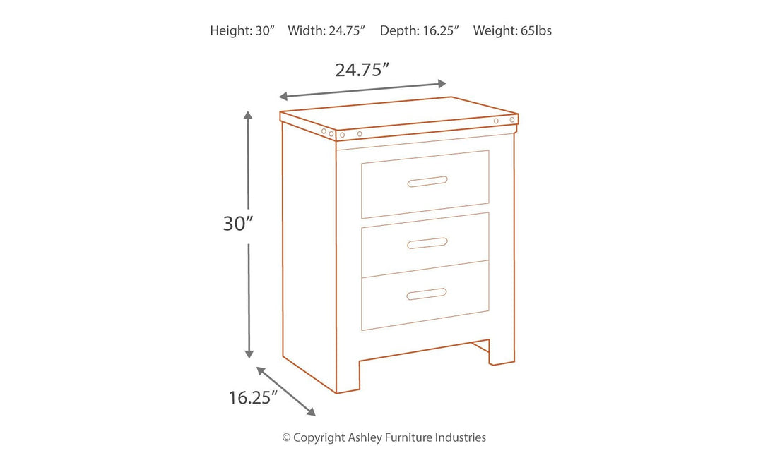 Trinell Nightstand-Nightstands-Jennifer Furniture