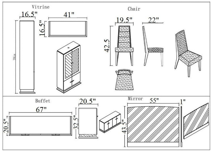 Valentina Buffet-Buffets-Jennifer Furniture